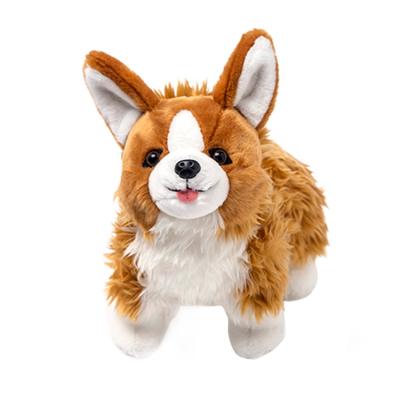 China Plush Soft Stuffed Toy Corgi Huggable Warmer Puppy Toy Plush Dogs Toys Soft Stuffed Toy Fashion Puppy Birthday Gift for sale