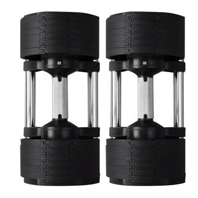 China Universal Cheap Hot Sale Set Adjustable Set Rack Dumbbell 24kgs 40kgs And Barbell For Body Building for sale