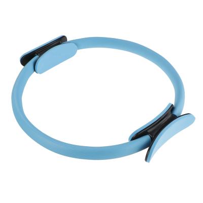 China Durable Circular Multifunctional Recovery Exercise Stretching Pilates Yoga Fitness Ring With Handle for sale