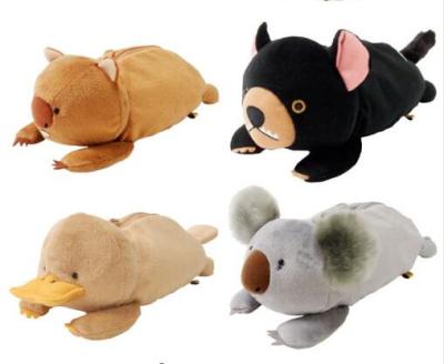 China Doll Toy Plush Platypus Bear Koala Family Plush Family Decoration Use And Decoration Small Pencilbag / Pencilcase Plush Platypus Pencilcase Toy For Student Gift for sale