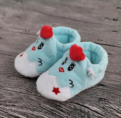 China Free Sample Plush Stuffed Baby Animal Shoes Hotsale Adjustable Size Cute Indoor Baby Sock Baby Chicken Anti-skid Shoes for sale