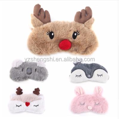 China Custom Cute Rabbit Unicorn Travel Eye Mask Toy Unicorn Eye Mask Cover Toy Panda Eye Mask Toy Plush Gift Sleep Reindeer Koala/Cover for sale