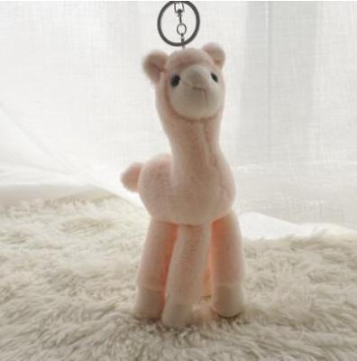 China Colorful Mini Alpaca Key Chain Keychain Keychain Keychain Toy Promotion Plush Llama Alpacas Toy Schoolbag Mobile Phone Accessories Keychain for sale