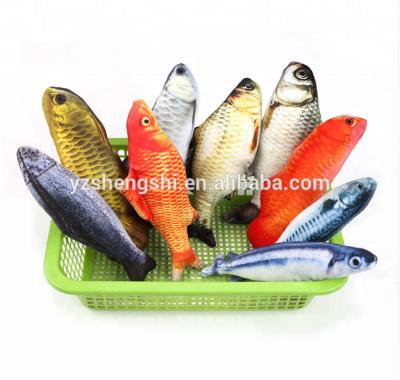 China High Quality Eco - Friendly Gift / Blanket OEM Pet Products Suppliers Dog Toy Plush Simulation Fish Cat Toys for sale