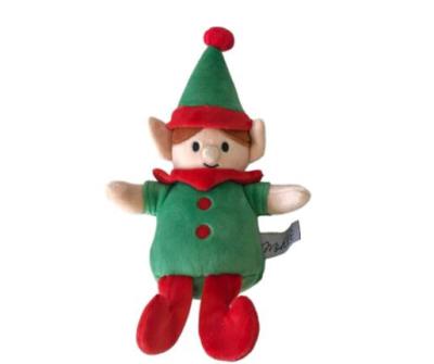 China 2022 hotsale plush Christmas elf dog pet toy with BB squeaker high quality plush elf dog pet toy for dog bite for Christmas gift for sale