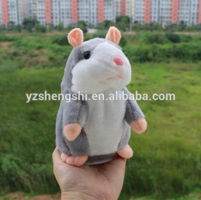 China Free Sample Hamster Plush Toy Repeat Talking Hamster Talking Toy Covering Voice Recording For Kids for sale