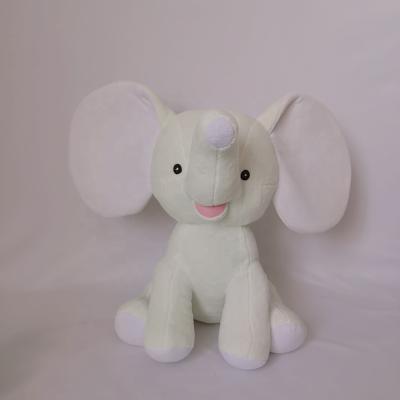 China Free Sample Promotion Baby Sleeping Toy Large Ear Elephant Doll Toy Large Elephant Plush Toy Purple White Colorful Plush Toy for sale