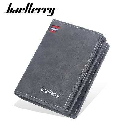 China Baellerry New Men's Purses Wallets Card Holder Wallet Zipper Coin Photo Pocket Male Luxury Short Stand Men's Purses for sale