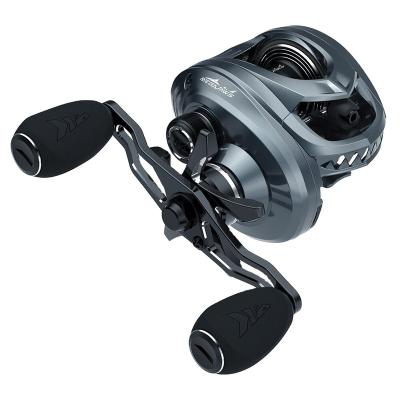 China LEFT HAND KastKing MegaJaws Cast Baitcasting Fishing Reel 8KG Long Drag BBS 12 173g Weigh With New AutoMag Dual Brake System Fishing Reel for sale