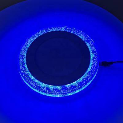 China 120 Luminesence Two Color Modes RGB 2835 LED Panel Lamp Modern Round Ultra Thin Square LED Ceiling Panel Light Two Angle for sale