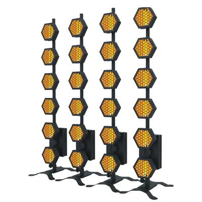 China Vintage 7 Pack 60w Indoor Special Light High Quality Stage Lamp New Design Banquet Wedding Concert Hall Vintage 7 Background Led 60w*6 Pixel COB Lighting Stage Lights for sale