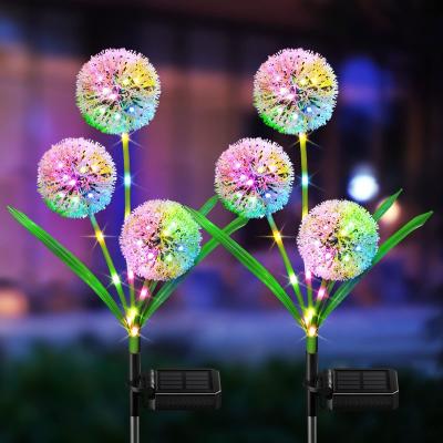 China Outdoor Decor Decorative Dandelion with 36 Led Courtyards, Lawns, Passageways and Weddings Led Solar Light Outdoor Smart Parts Garden Lights for sale