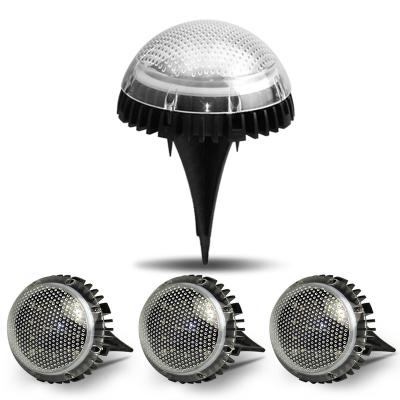 China New 8Led Lawn Light Ip67 Outdoor Waterproof Outdoor Circular Solar Stair Light High Quality Easy Installation Solar Garden Lawn Lights for sale