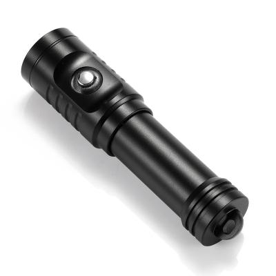 China Diving Increasing Tactical Flashlight Portable 18650 Battery Waterproof Flashlight Portable 18650 Battery Climbing Running Led Dive Flashlight Xml-l2 Bottom Water Camping Emergency 80m Diver for sale