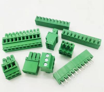 China Phosphor Bronze 3.81mm Pitch PCB Pluggable Terminal Block Connector for sale