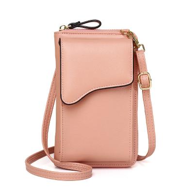 China Factory Wholesale Daily Life Small Cross - Body Mobile Phone Bag For Women Mini Single Shoulder Wallet Card Hold Purse for sale