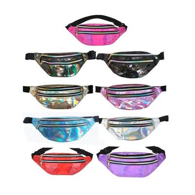 China 2022 Factory Cheap Price Anti-theft Laser Fanny Pack Custom Pvc Transparent Waist Holographic Waterproof Lady Bags for sale