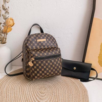 China Mochila Mujer 2022 Cheap Price New Fashion Kids Mini Backpack Luxury Pu Leather Print School Bag Women's Others Factory Backpack Fashionable Women's Backpack for sale