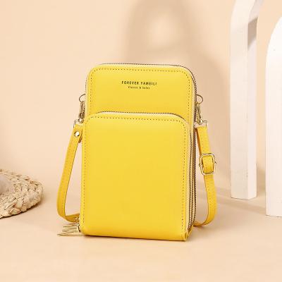 China 2022 Newest Small Daily Life Mini Messenger Bag Pu Leather Cross - Body Cell Phone Purse For Women for sale