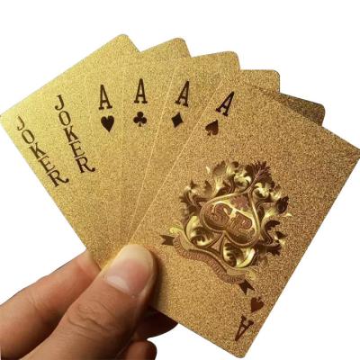 China Custom Paper Board Games Home Games Color Paper Art Printed Gold Playing Cards for sale