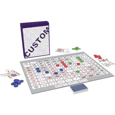 China Custom Original Paper Game with Folding Board, Cards & Chips Customization Amazon Exclusive for sale