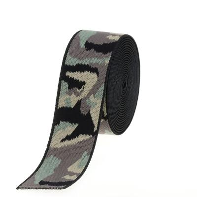 China Camouflage Elastic Rubber Band, Double Face Plush Soft Comfortable Seam Elastic Band for sale