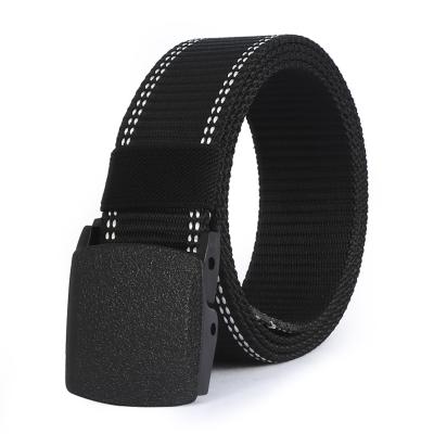 China Logo Mens Out Sport Webbing Elastic Custom Fabric Jeans Adjustable Webbing Belt for sale