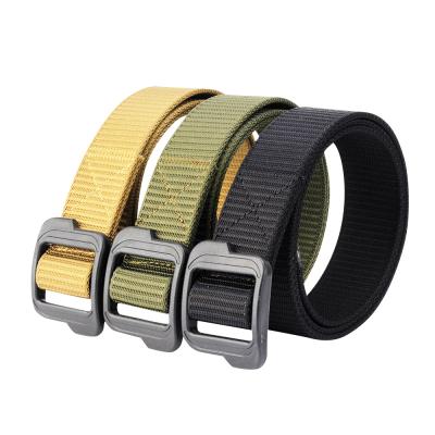 China Hot High Quality Elastic Webbing Unisex Braided Military Army Belt Casual Hip Hop Nylon Waist Ties Canvas Tactical Belt for sale