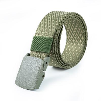 China Cheap Custom Elastic Mens Nylon Fabric Jacquard Web Belt With Logo for sale