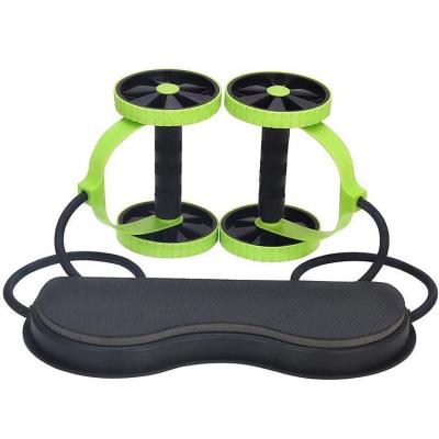 China Silent Home Exercise Trainer Abs Exercise Roller Abdominal Wheel with Resistance Band for sale