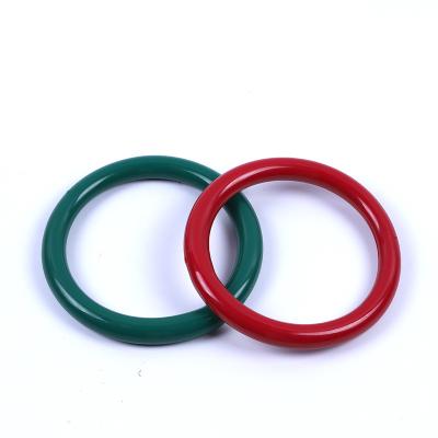 China Diameter 16.5cm Vinyl Coated Gym Ring Gym Use Fitness Rubber Ring Anti-Slip Wholesale No-Straps For Weight Plate for sale