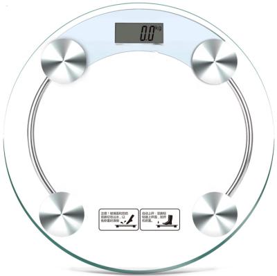 China New Clean List Home Electronic Health Scale Transparent Glass Weight Scale for sale