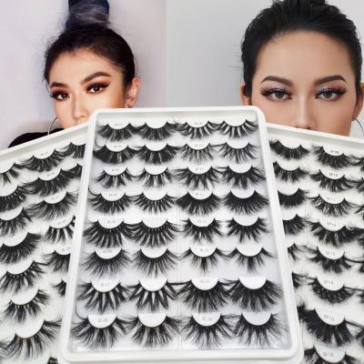 China lashes3d 5d mink eyelashes delicate fluffy luxury wholesale customize seller 25mm for sale