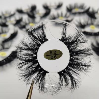 China 25mm Mink Eyelash Vendor Crisscross Mink Private Label Lashes Super Fluffy Mink Lashes for sale