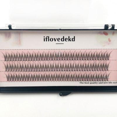 China Long Natural Matte Ellipse Flat Individual False Eyelash Bulk Extension In Stock for sale