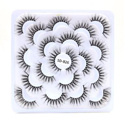 China Self Adhesive Mink Lash False Eyelashes 3D Sensitive Silk Eyelash 3D False Eyelashes for sale