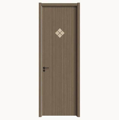 China Waterproof Solid wood door interior designs wooden double door Morden living room wooden door for sale