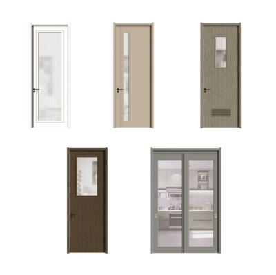 China Waterproof High Quality Cheap Price Room Prehung Modern Design Entry Teak Solid WPC PVC Interior Wood Door for sale