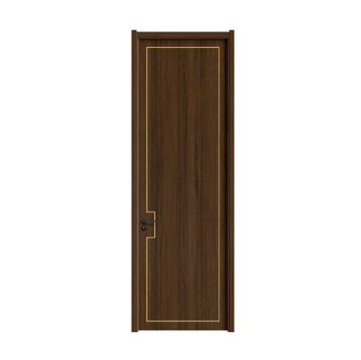 China Waterproof High quality indoor bedroom wooden Prehung Interior Doors Melamine indoor doors Apartment entrance wooden doors for sale