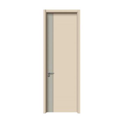 China Waterproof Wholesale Manufacturer Apartment Interior Wood Door Bedroom Door WalnutModern Interior Solid Wooden Room Door for sale