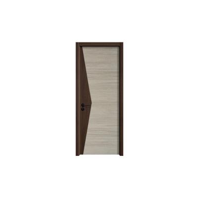 China Waterproof Customizable Modern Style Interior Doors for Houses Melamine Laminated Wooden Waterproof Carbon Crystal Door for sale