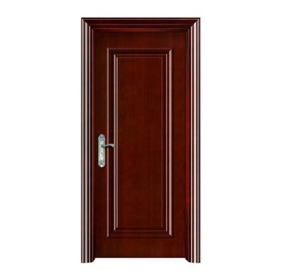 China Waterproof china door Cheapest MDF simple design semi-solid core wood flush door with door frame and architrave for office and house room for sale