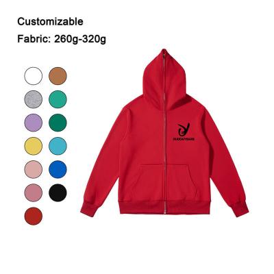 China Wholesale Size Mens Anti-Wrinkle OEM ODM Puls Hoodies Custom Print Logo Full Zip Hoodie For Man Women for sale