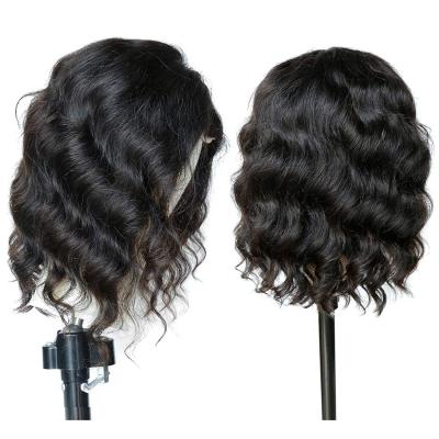 China Body Wave T-Part 4x4 Lace Front Wig Brazilian Virgin Short Bob Wigs For Pre Plucked Color Women Hair Body Wave Wig for sale