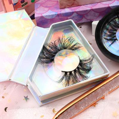 China Different Black Mink Eyelash 3d Mink Fur Eyelashes Beauty Lady Stripe 100% Cotton Durable Custom Packing Box Real Eyelashes for sale