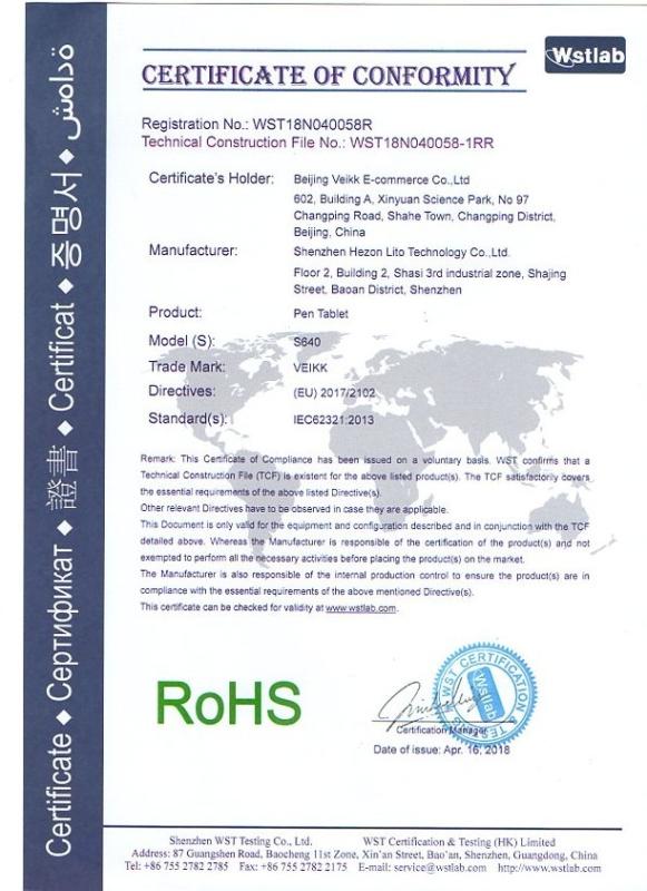 RoHS - Shenzhen Hezon Lito Technology Co., Ltd.