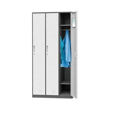 China Colorful Customized 3 Door Metal NFC Locker Storage Smart Steel Locker for Hospital and Company H1850*W900*D500mm for sale