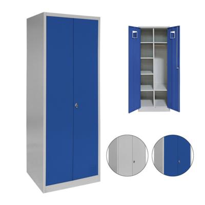 China Knock Down Keliang Metal Modern Bedroom Locker Backrest Locker Bedroom Clothes Wardrobe Storage Cabinet Steel Locker for sale