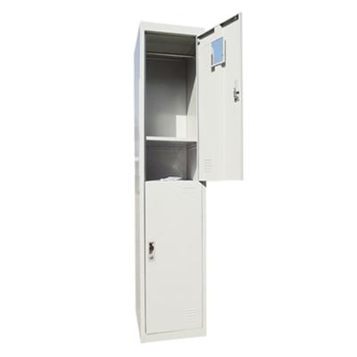 China High Quality Foldable Small School Metal Wardrobe Used Locker With 2 Doors for sale