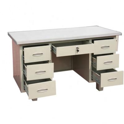 China Industrial Rush Office Furniture Metal Desk Computer Desk Table Knock Down Design for sale